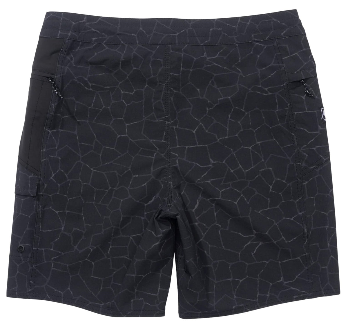 Salty Crew Flagship 19" Boatshorts - Pirate Black – back view