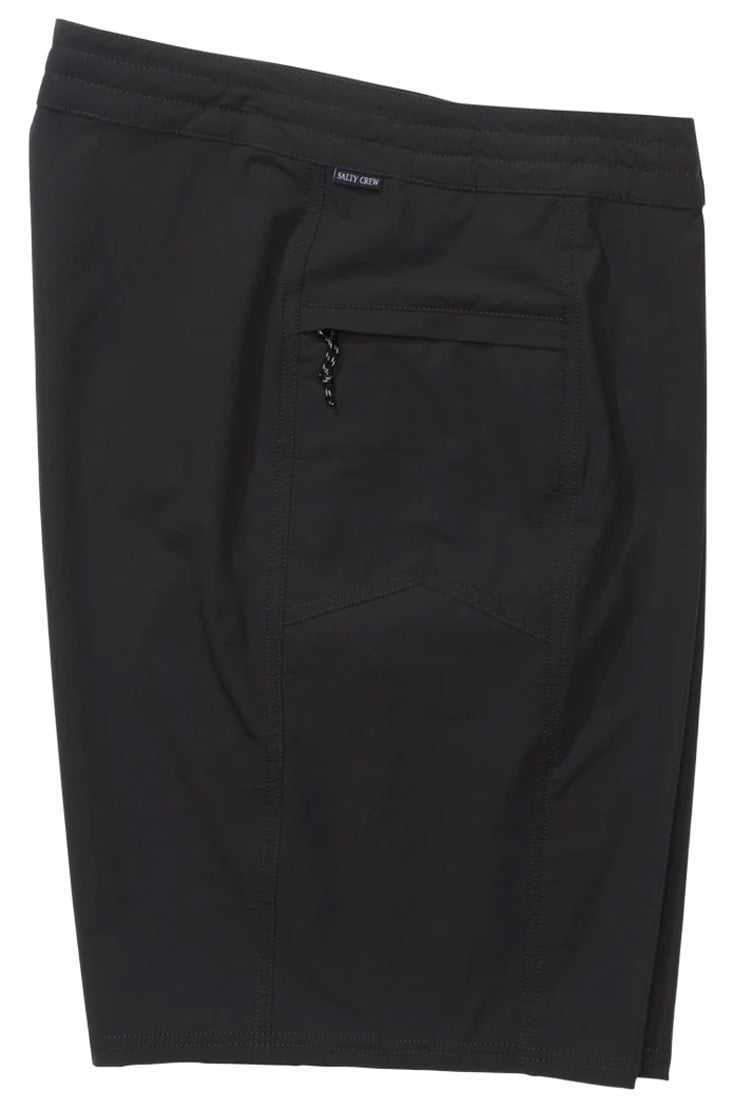 Salty Crew Flagship 19" Men's Boatshorts - Pirate Black – alternate view 1