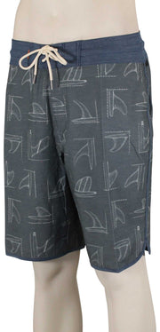 Quiksilver Waterman Fin Party Scallop Boardshorts - Ensign Blue