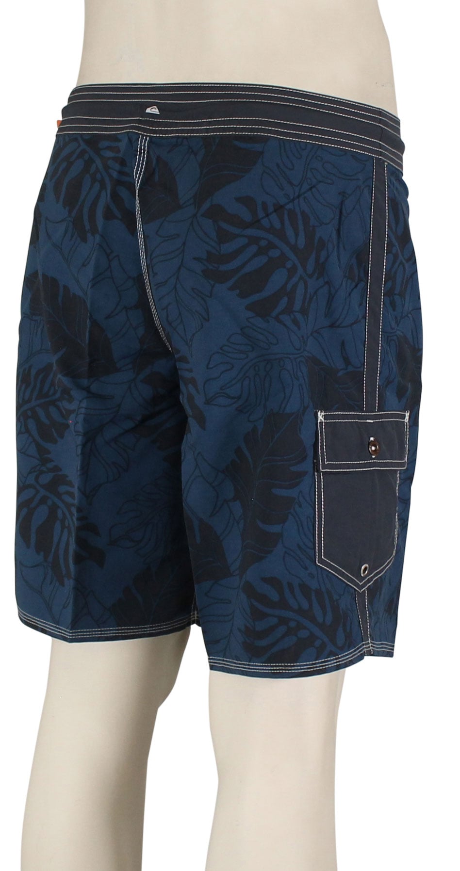 Quiksilver Waterman Throwback Print 19" Boardshorts - Ensign Blue Throwback – back view