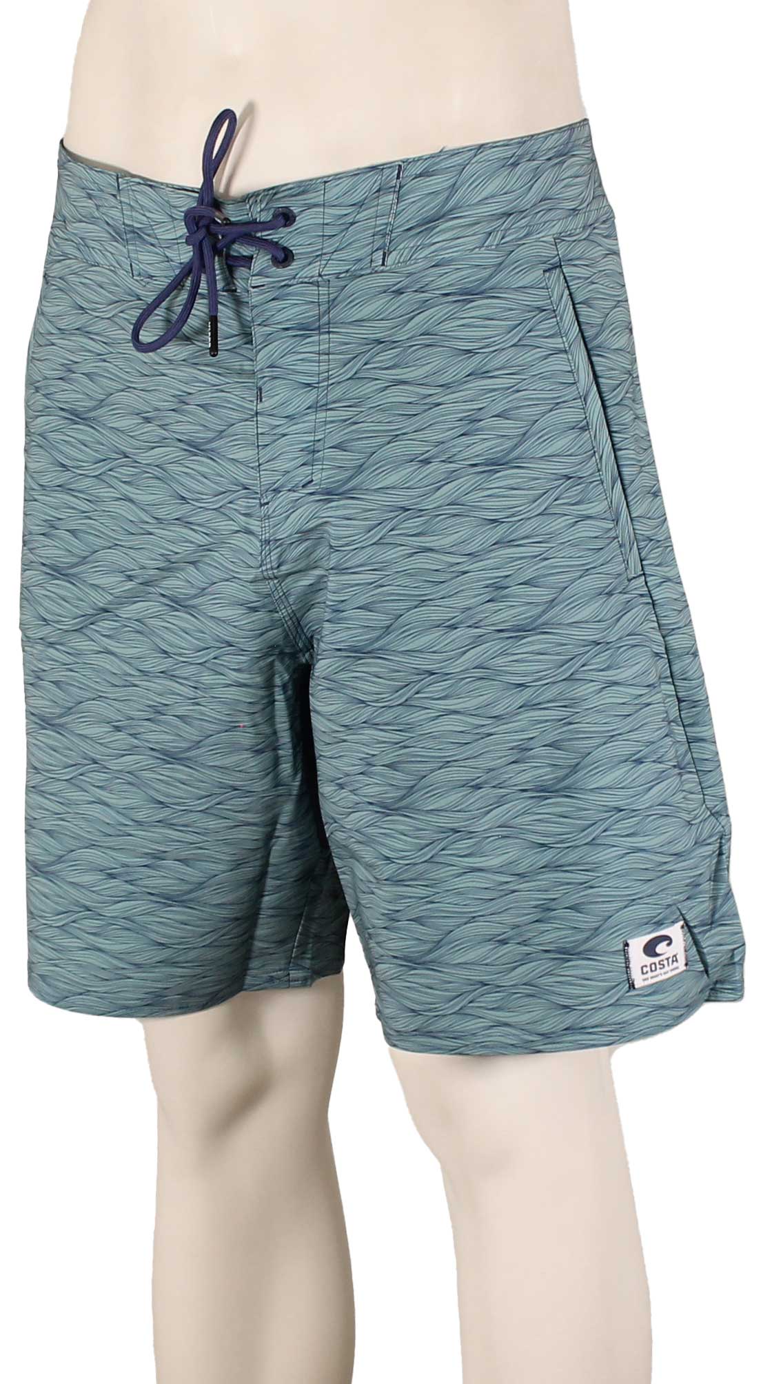 Costa Tides Printed Boardshorts - Swells Deep Sea