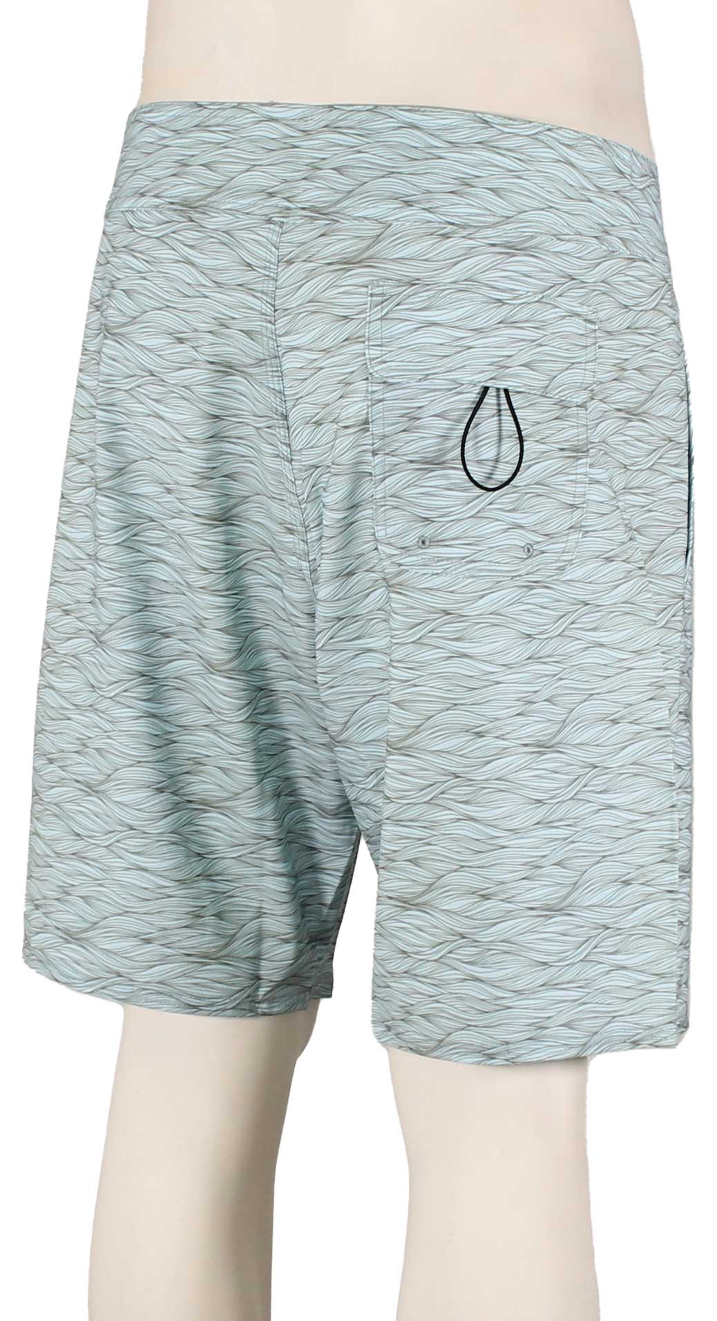 Costa Tides Printed Boardshorts - Swells Marina Blue - 32