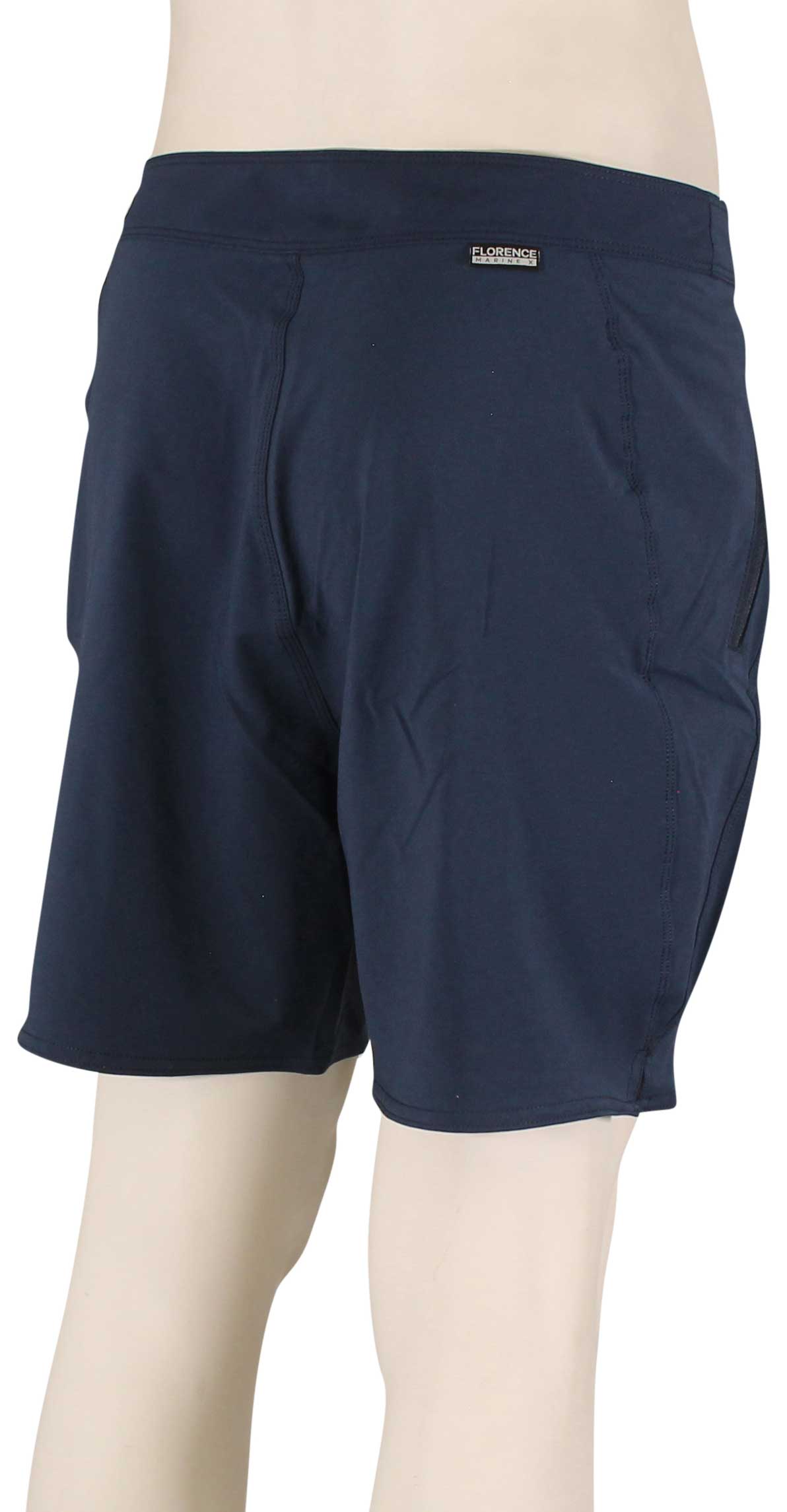 Florence Marine X Solid Boardshorts - Navy – back view