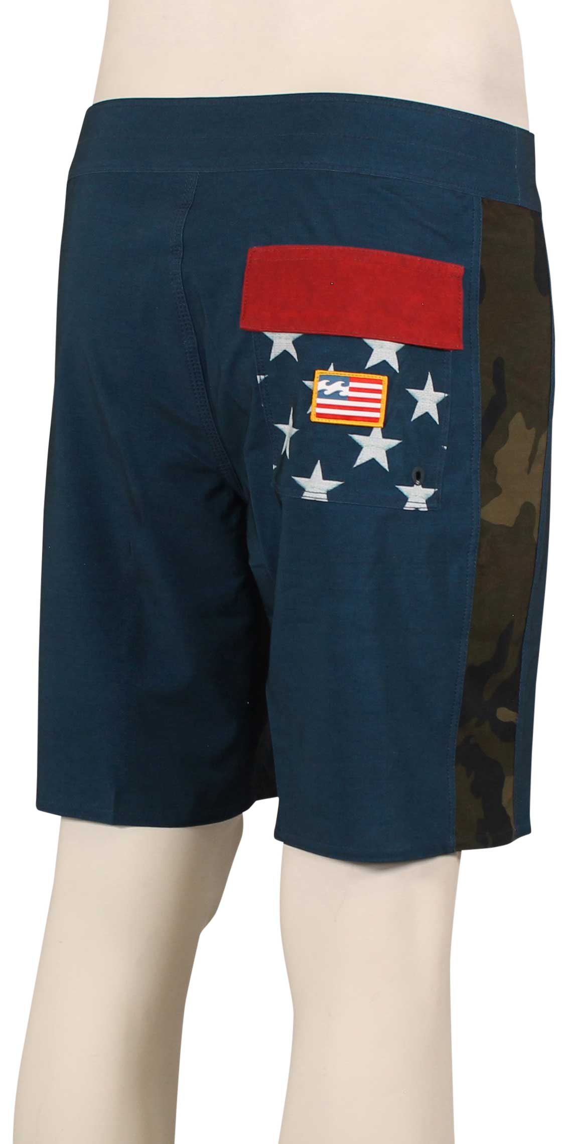 Billabong Stars And Stripes D Bah Pro Boardshorts - Red / White / Blue