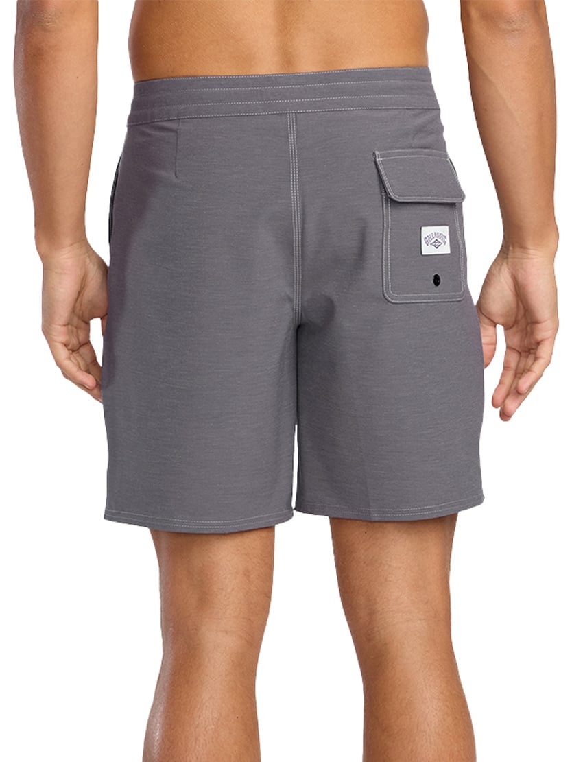 Billabong Every Other Day Lo Tide 18" Boardshorts - Grey Violet – back view