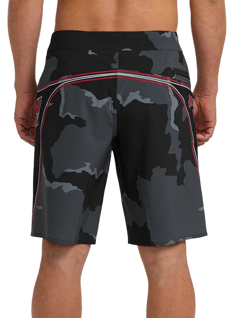 Billabong Straddie Airlite Boardshorts - Black Camo – back view