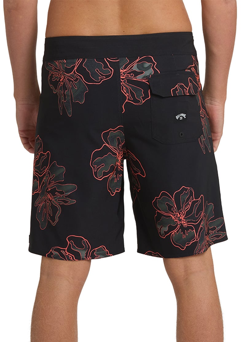 Billabong Sundays Pro 18.5" Boardshorts - Black – back view