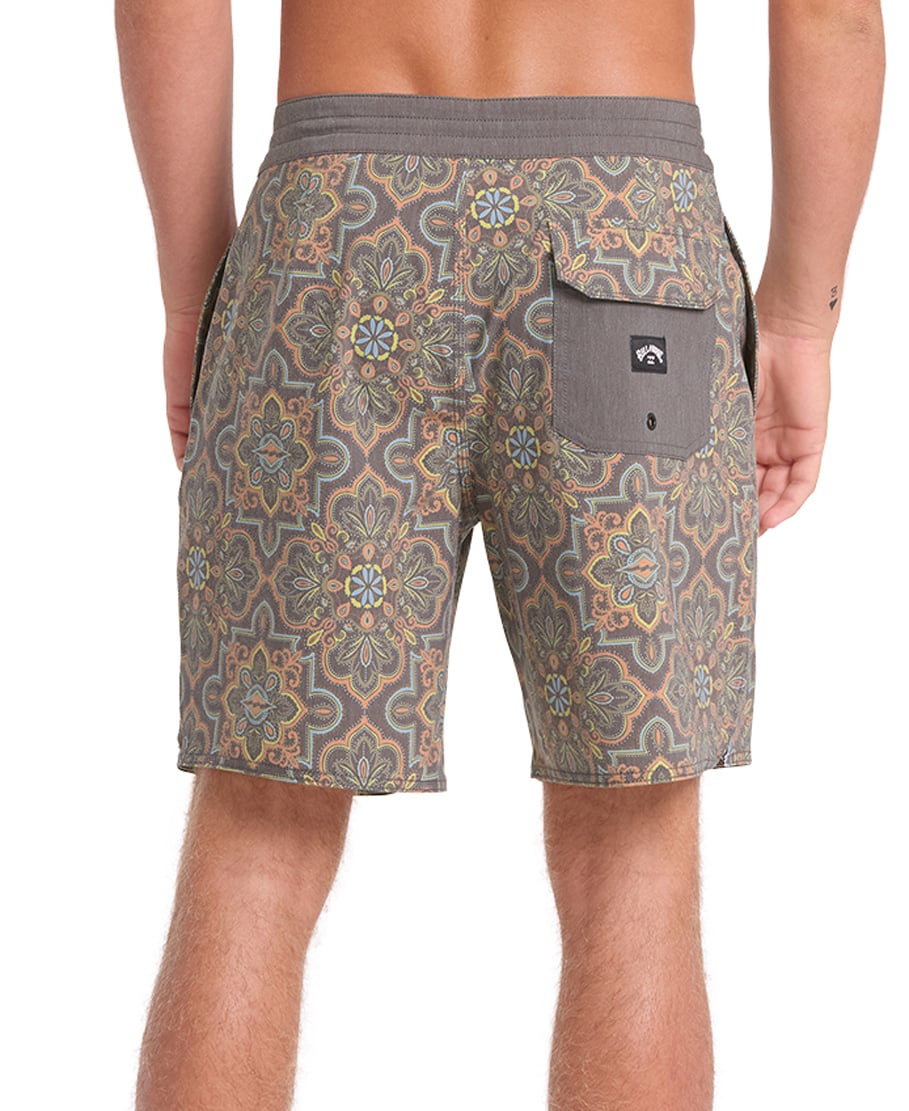 Billabong Good Times Lo Tide 17.5" Men's Boardshorts - Slate Black – back view
