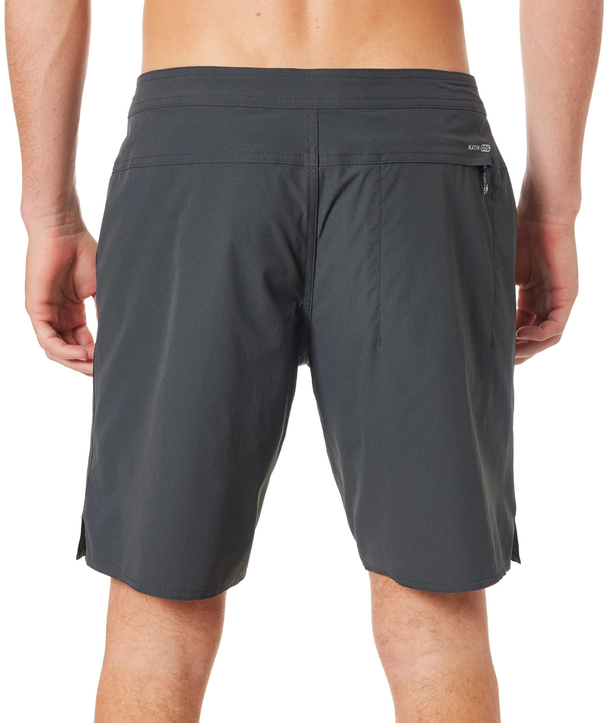 Katin OTG Crest 18" Surf Trunk - Black Wash – back view