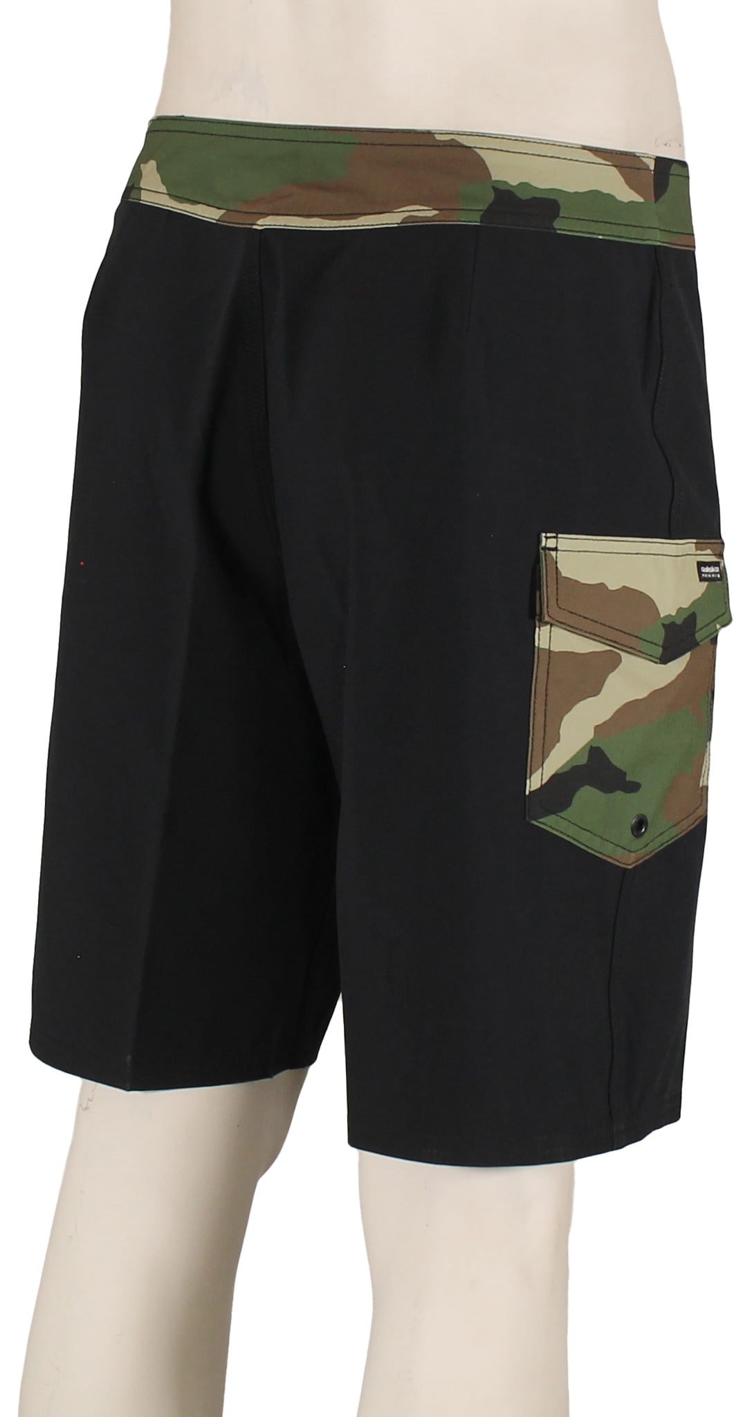 Quiksilver Surfsilk Hawaii 20" Boardshorts - Black / Camo – back view