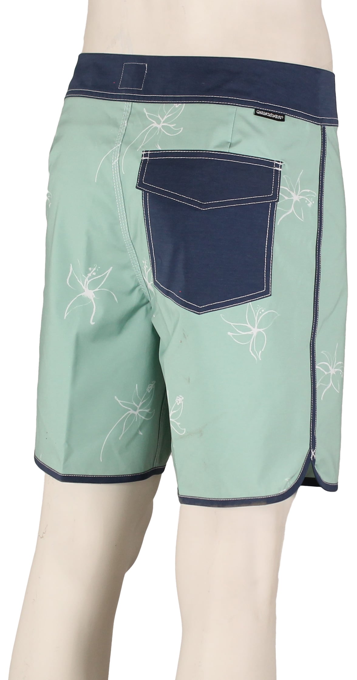 Quiksilver Original Scallop 18" Boardshorts - Jade Green – back view