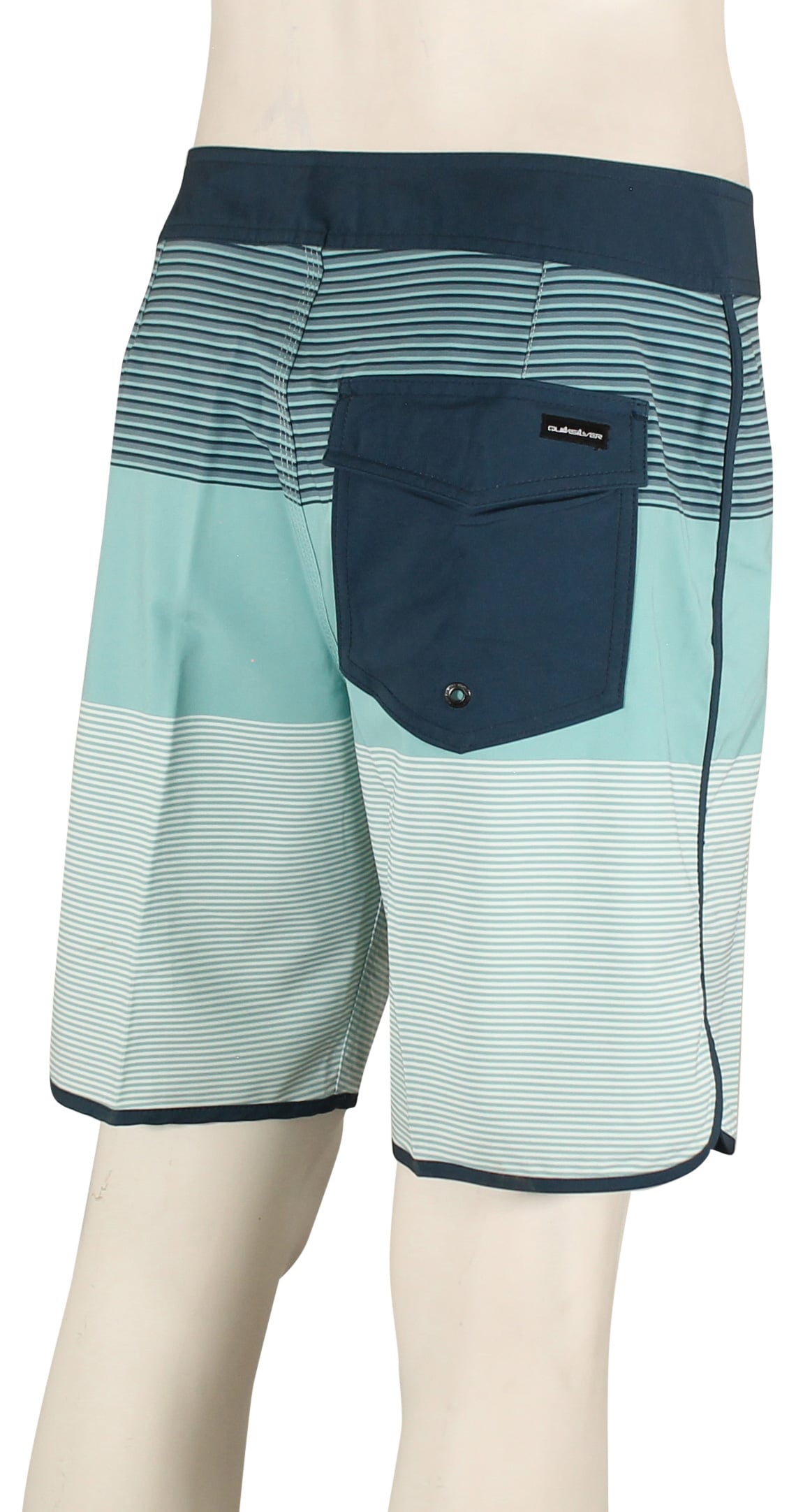 Quiksilver Surfsilk Tijuana 19" Boardshorts - Aqua Blue – back view