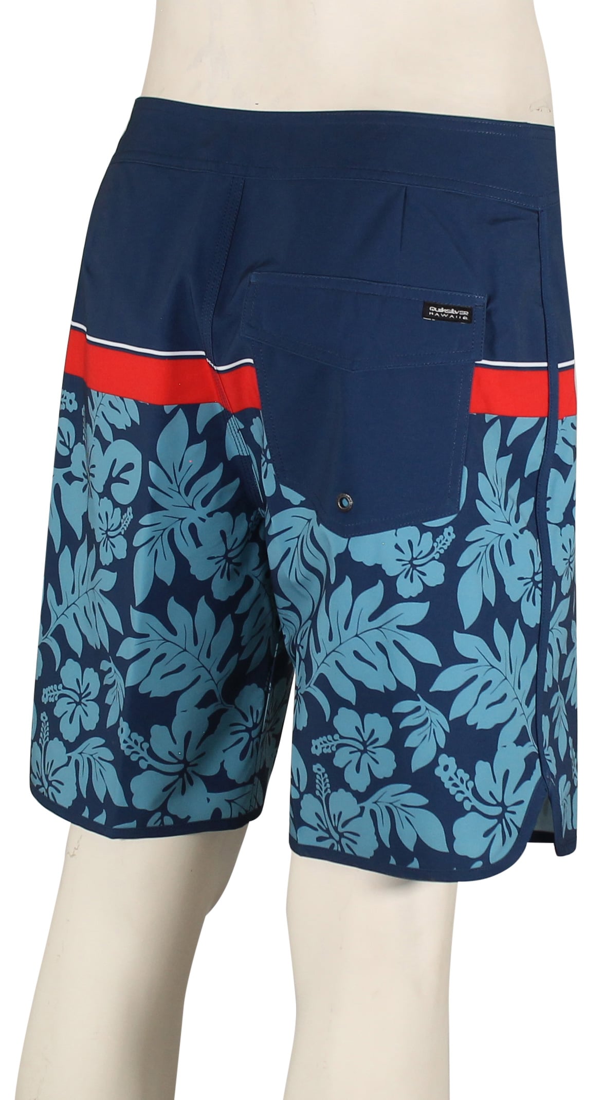 Quiksilver Surfsilk Hawaii Scallop 19" Boardshorts - Estate Blue – back view