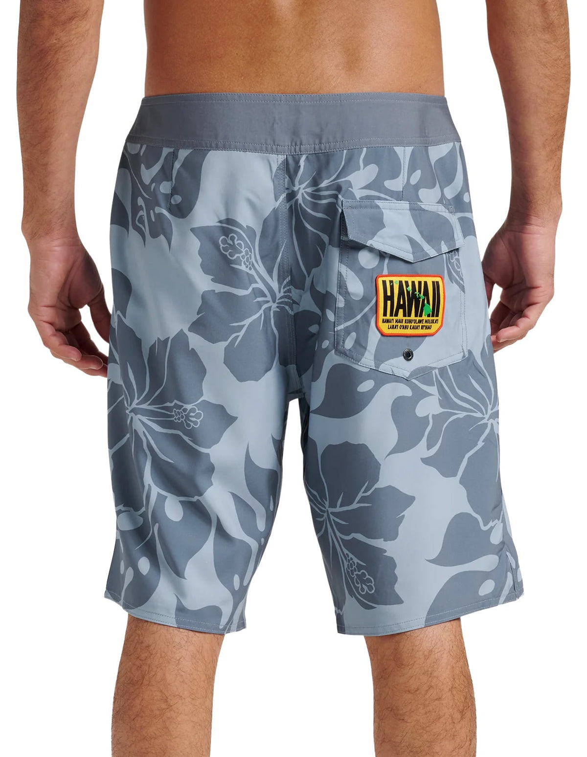 Quiksilver HI Biscus Straight 20" Boardshorts - China Blue – back view