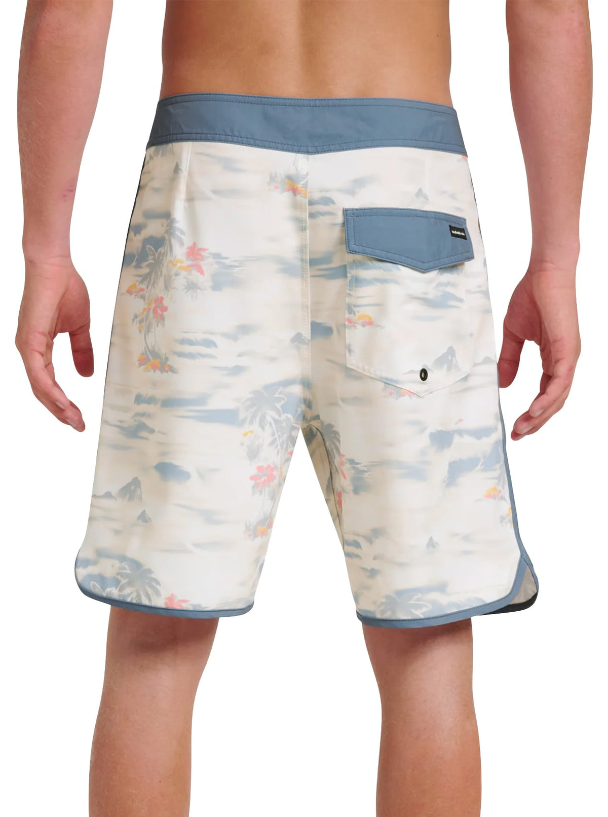Quiksilver Surfsilk Tropical Surf 19" Boardshorts - Moonstruck – back view