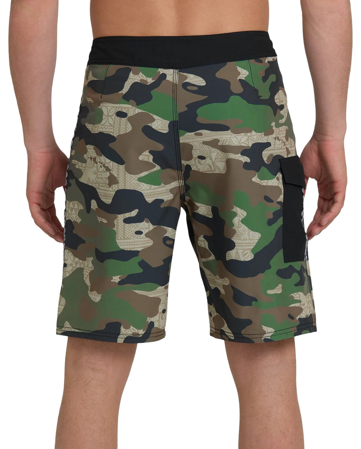 Quiksilver HI Sidewind 20" Boardshorts - Camo – back view