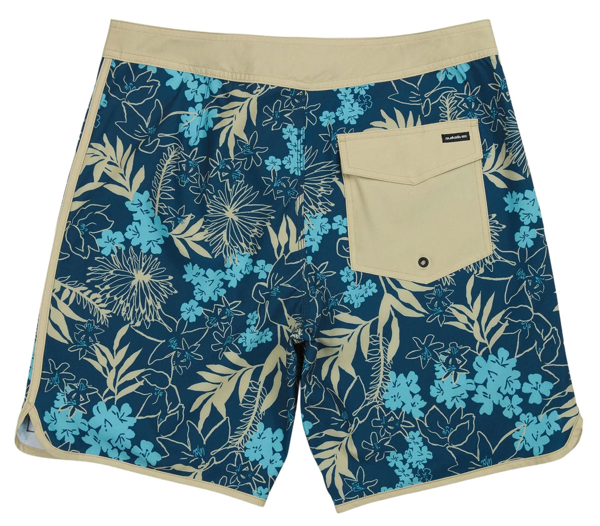 Quiksilver Jetty Bloom 19" Men's Boardshorts - Dark Denim – back view