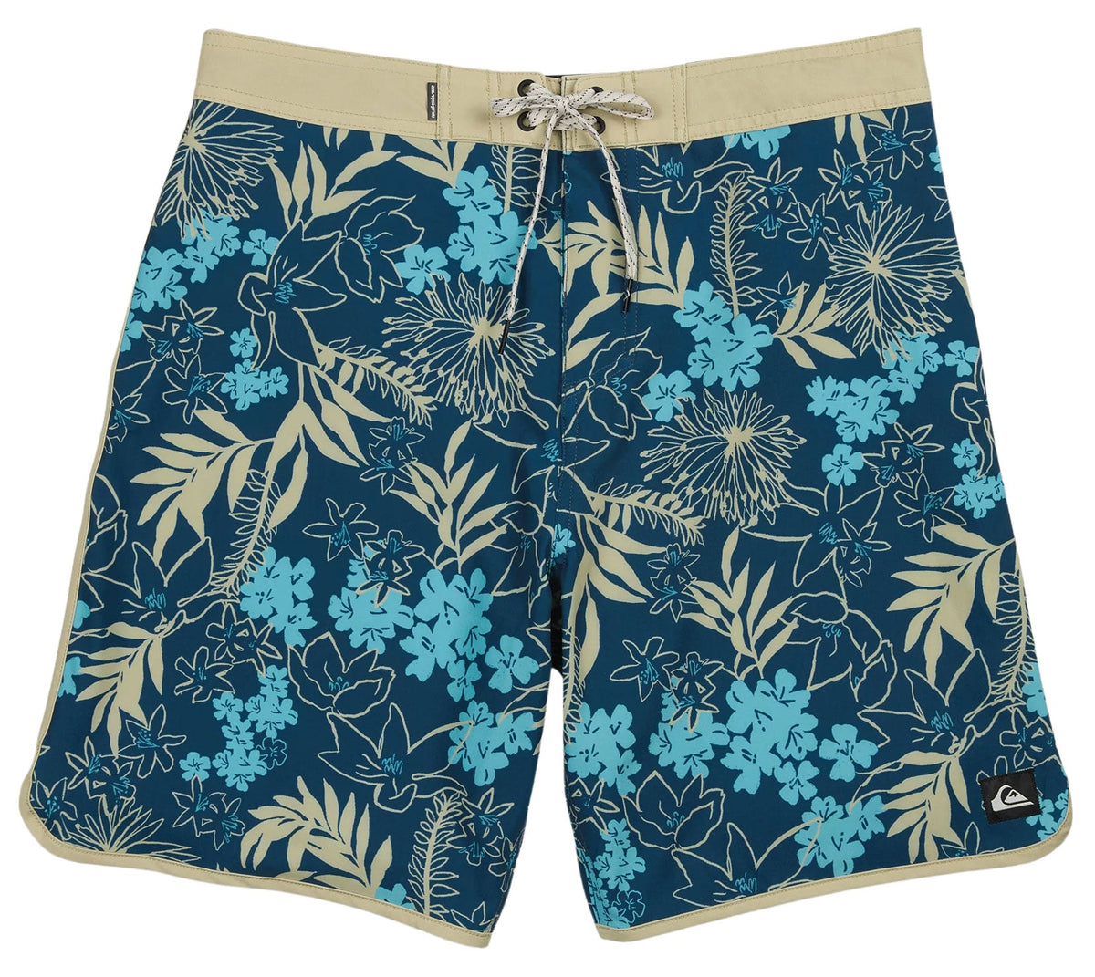 Quiksilver Jetty Bloom 19" Men's Boardshorts - Dark Denim