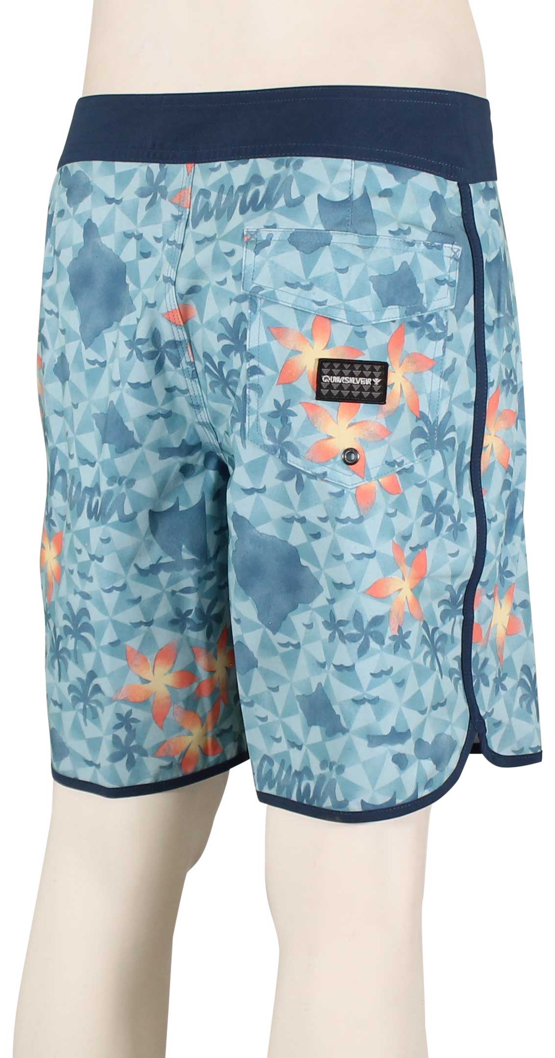 Quiksilver Surfsilk Hawaii Scallop 19" Boardshorts - Delph Blue