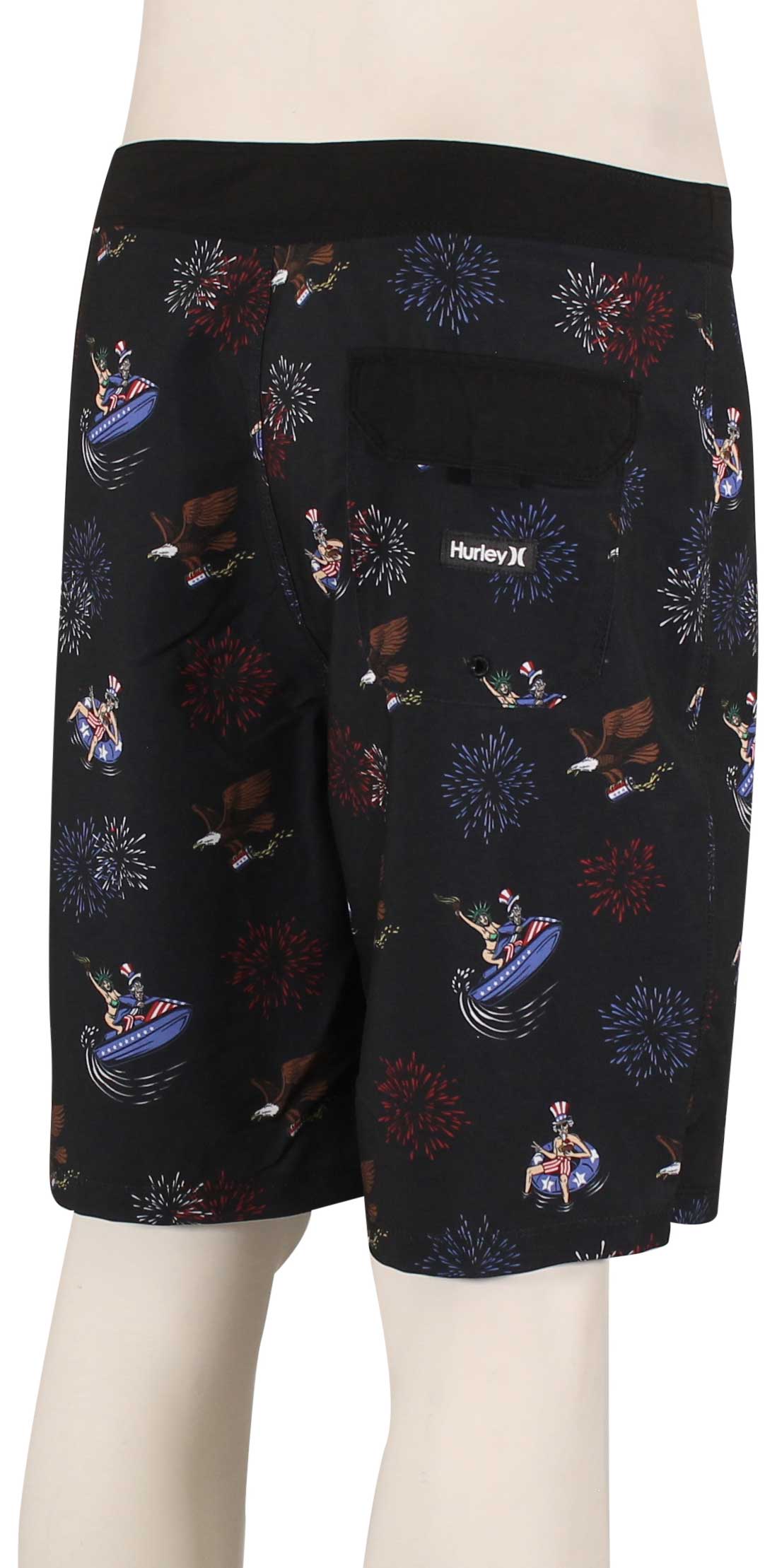 Hurley Weekender 20" Boardshorts - Black Multi – back view