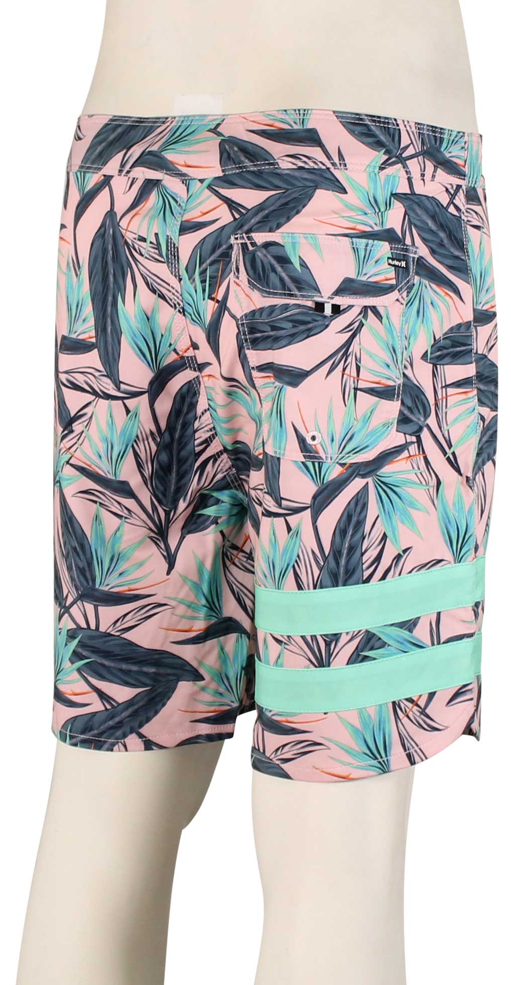 Hurley Phantom Block Party 18" Boardshorts - Pink Spark – back view