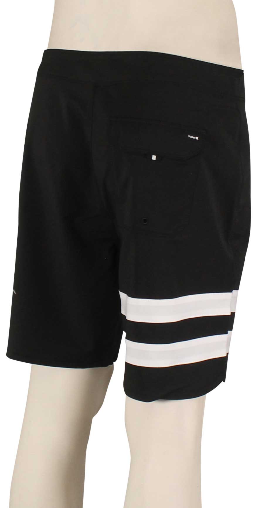 Hurley Phantom Eco Block Party 18" Boardshorts - Black – back view