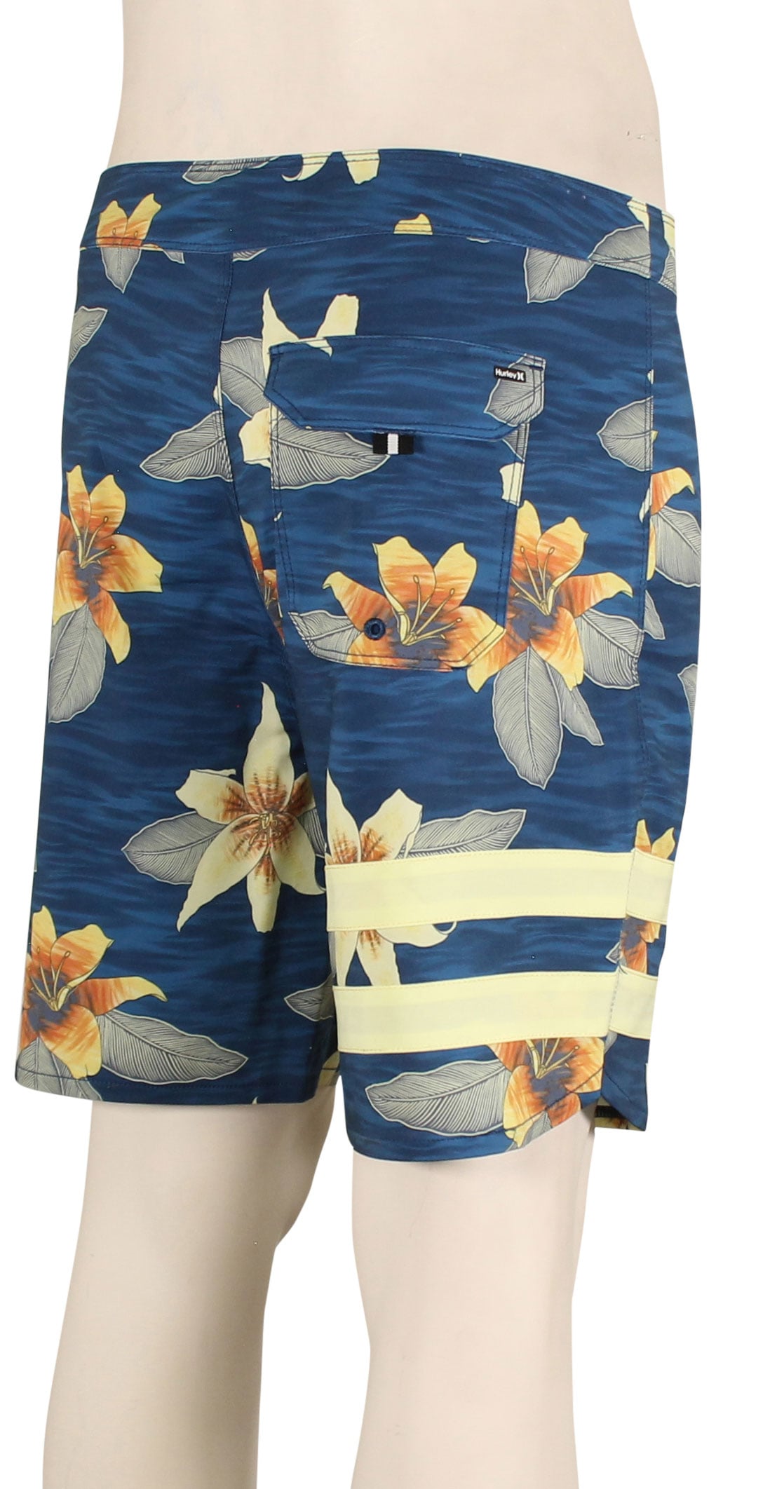 Hurley Phantom Eco Block Party 18" Boardshorts - Blue Void – back view
