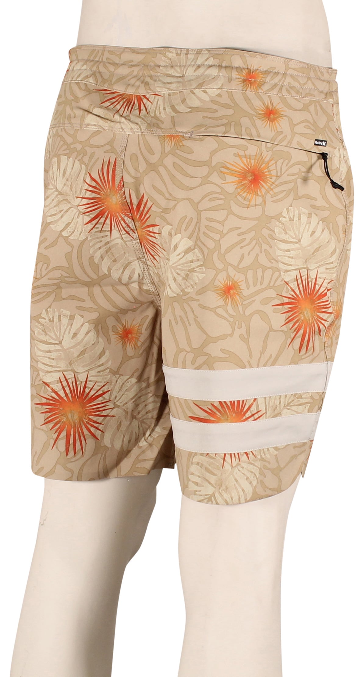 Hurley Phantom Block Party Renegade 18" Boardshorts - Khaki – back view