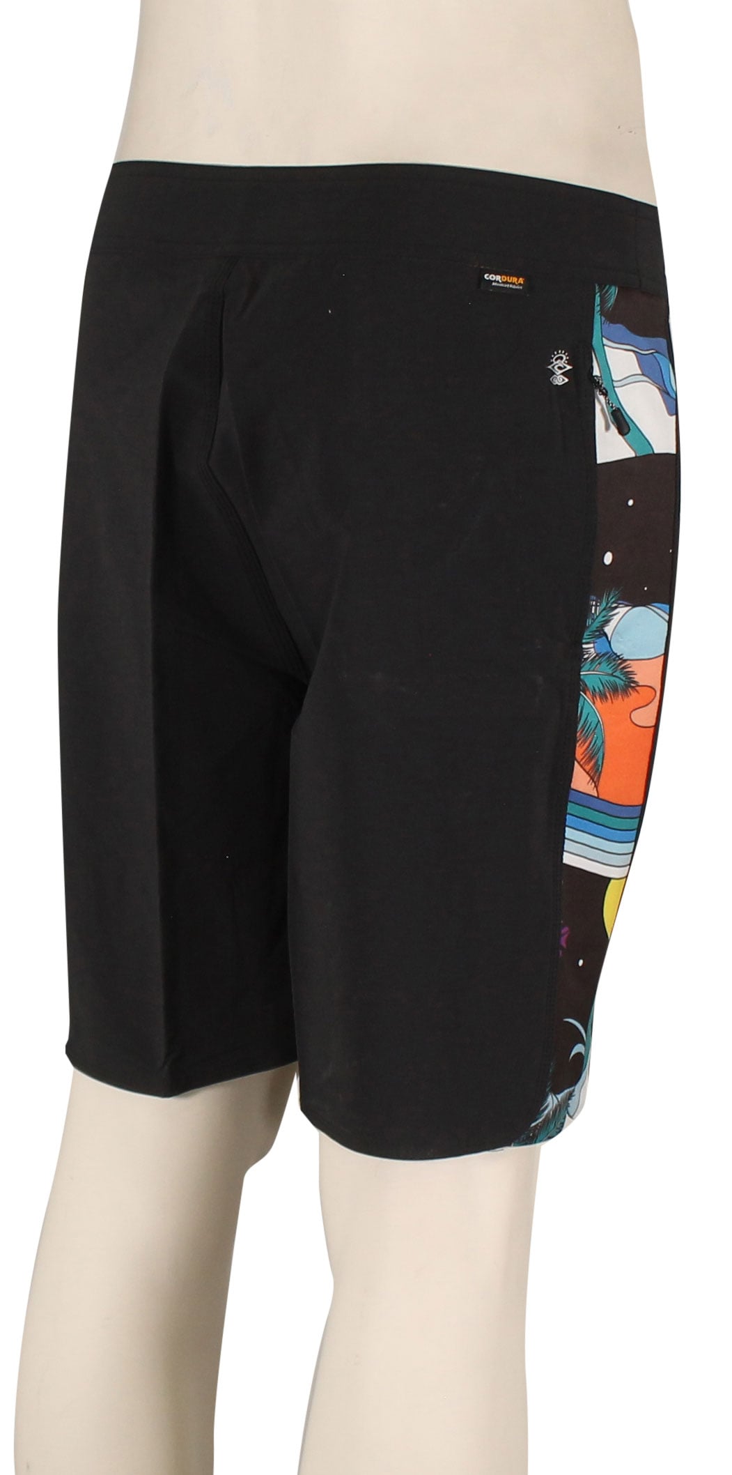Rip Curl Mirage 3-2-One Ultimate Boardshorts - Black / Multi – back view