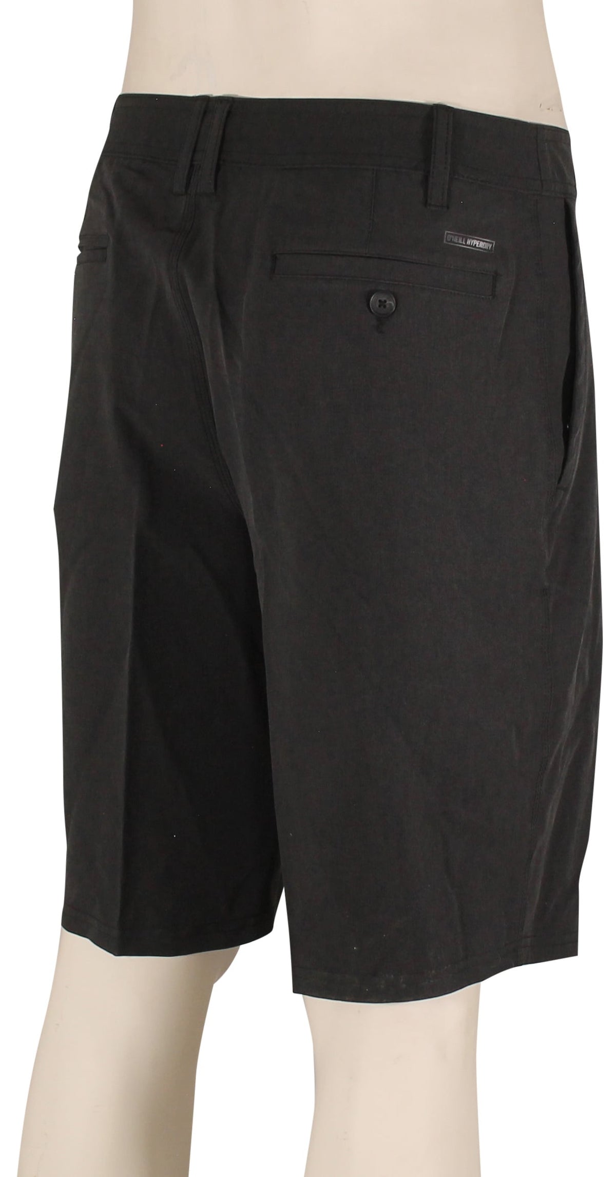 O'Neill Reserve Heather Hawaii 21" Hybrid Shorts - Black – back view