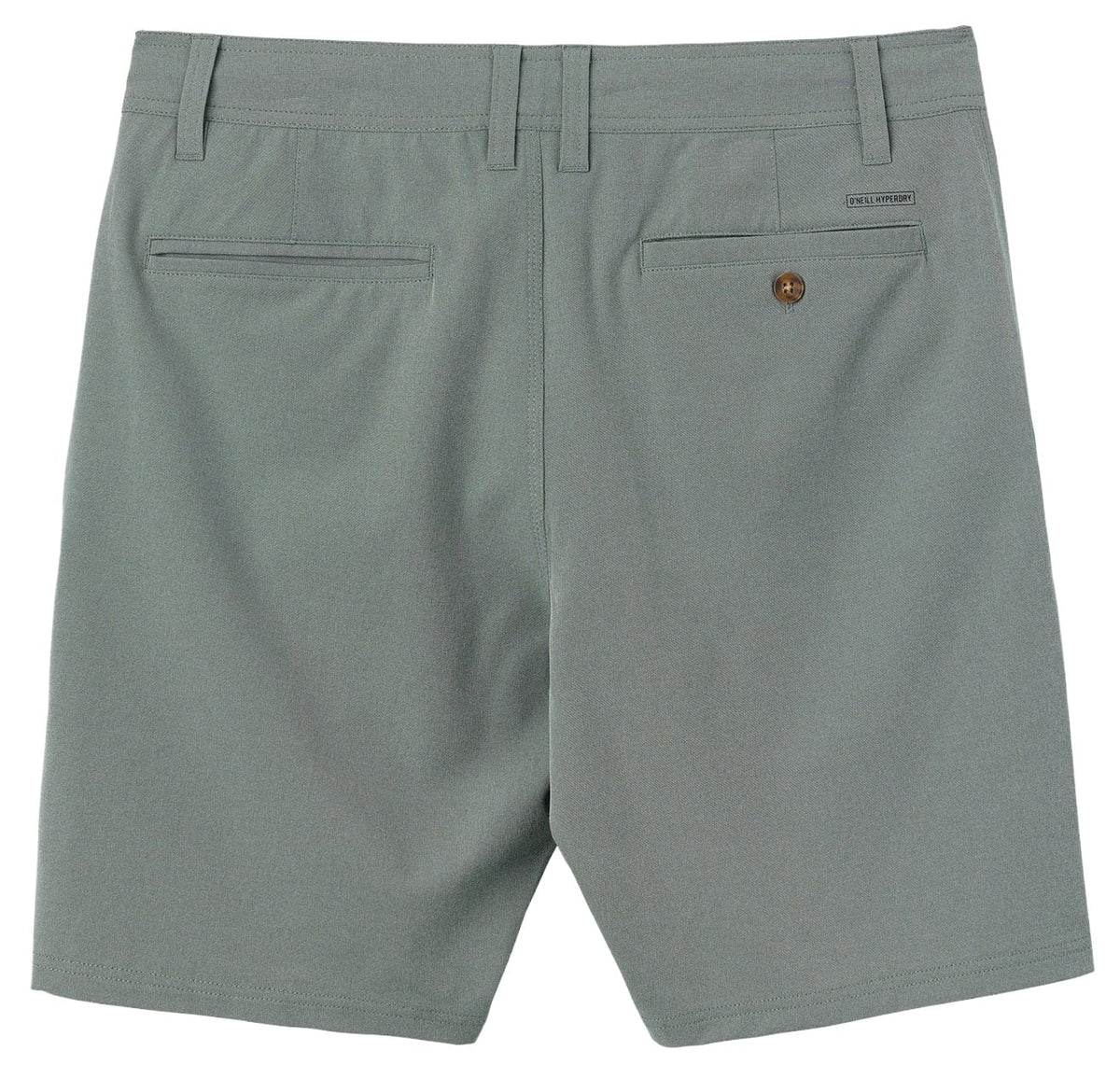 O'Neill Reserve Light Check 19" Walk Shorts - Olive – back view
