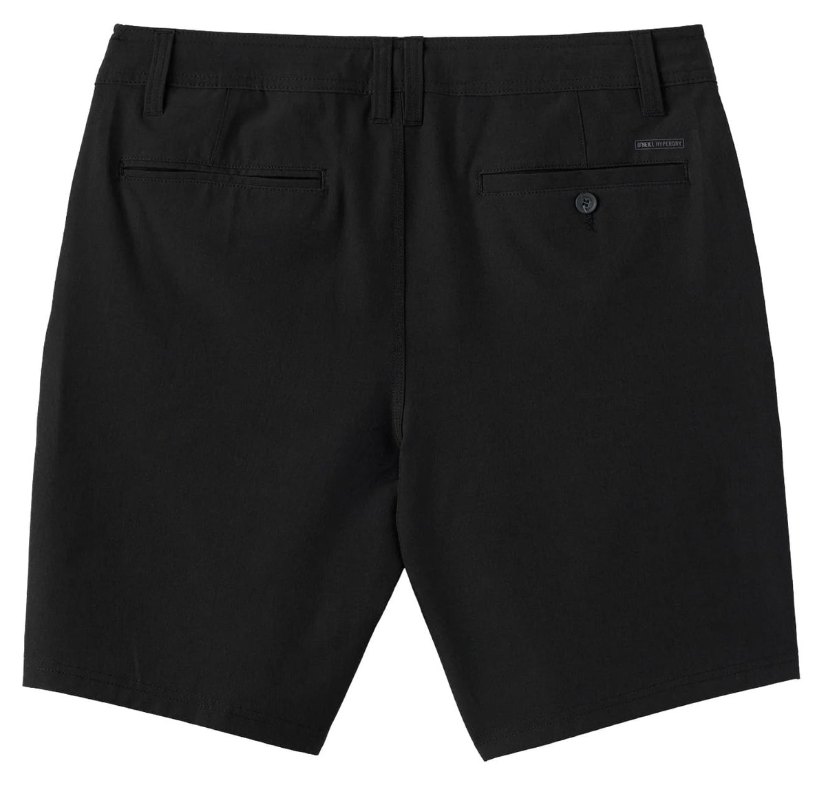 O'Neill Reserve Heather 19" Hybrid Shorts - Heather Black – back view