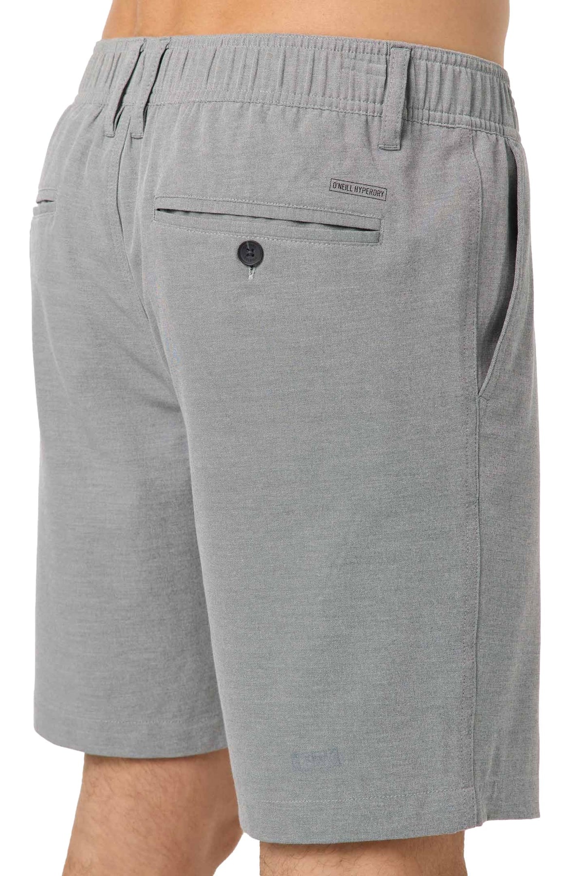O'Neill Men's Reserve Light Check 19" Hybrid Shorts - Stretch Travel Shorts, Dark Shadow – alternate view 1