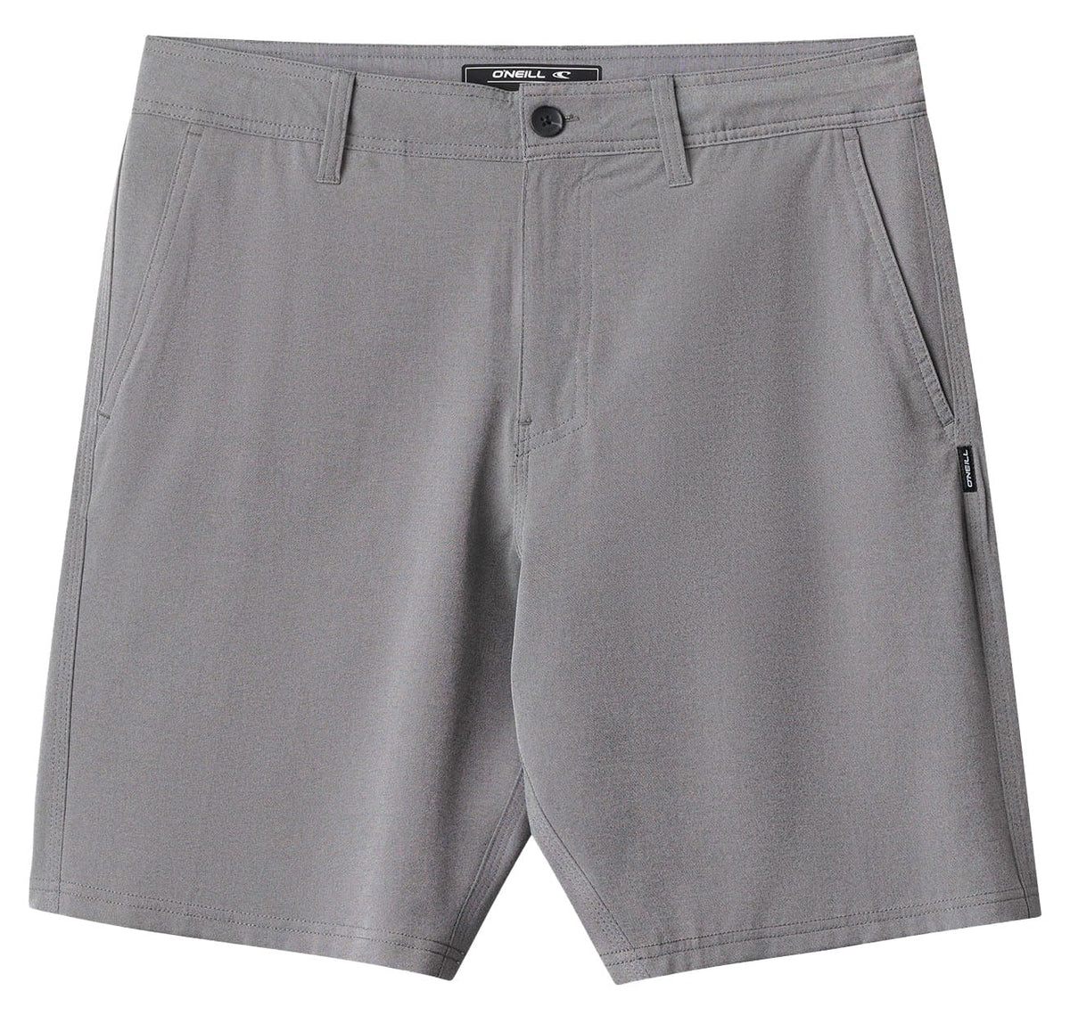O'Neill Men's Reserve Light Check 19" Hybrid Shorts - Stretch Travel Shorts, Dark Shadow