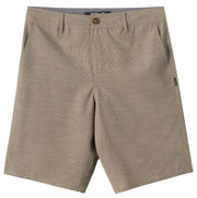 O'Neill Men's Portola Slub Check 20" Hybrid Shorts - Stretch Travel Shorts, Khaki