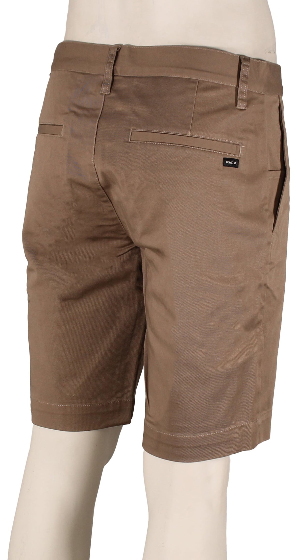 RVCA Weekend Stretch 20" Walk Shorts - Dark Khaki – back view