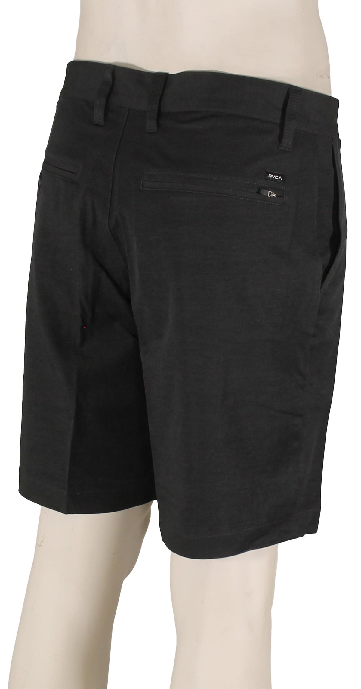 RVCA Back In Hybrid 19" Walk Shorts - Black – back view