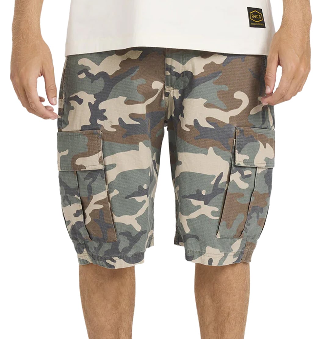 RVCA Dayshift 20" Cargo Shorts - Vintage Woodland