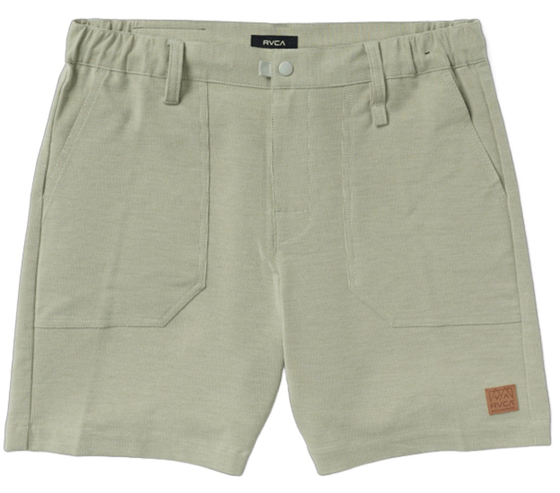 RVCA Men’s Brophy Hybrid Shorts - 18" Stretch Walk Shorts, Light Olive