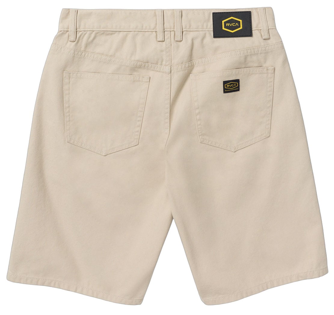 RVCA Men’s Dayshift 5-Pocket 21" Men's Shorts - Light Khaki – back view