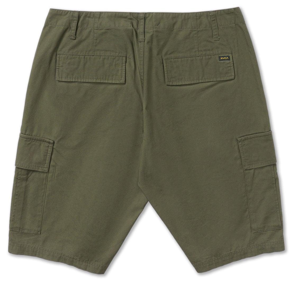 RVCA Dayshift 20" Men's Cargo Shorts - Olive – back view