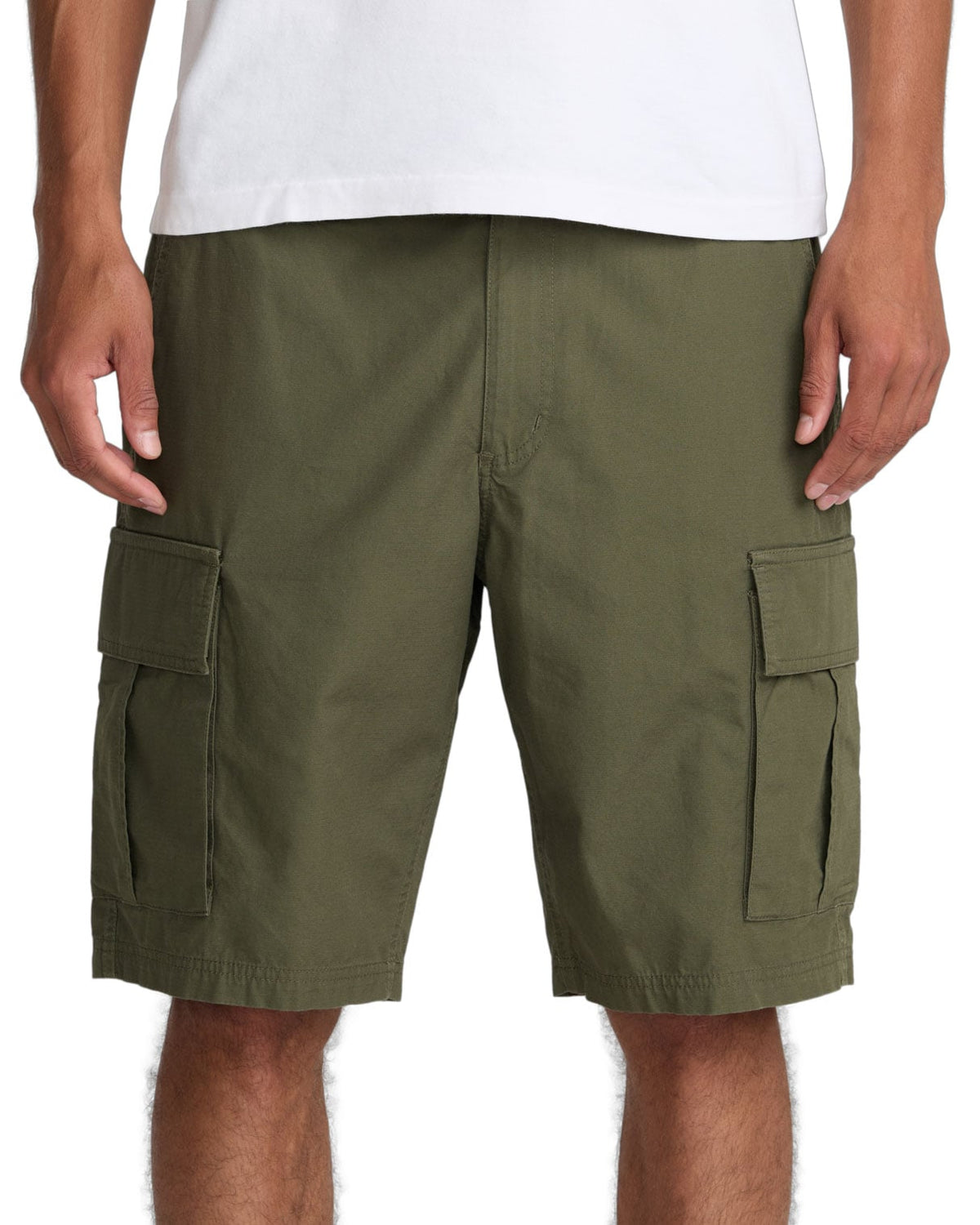 RVCA Dayshift 20" Men's Cargo Shorts - Olive – alternate view 1