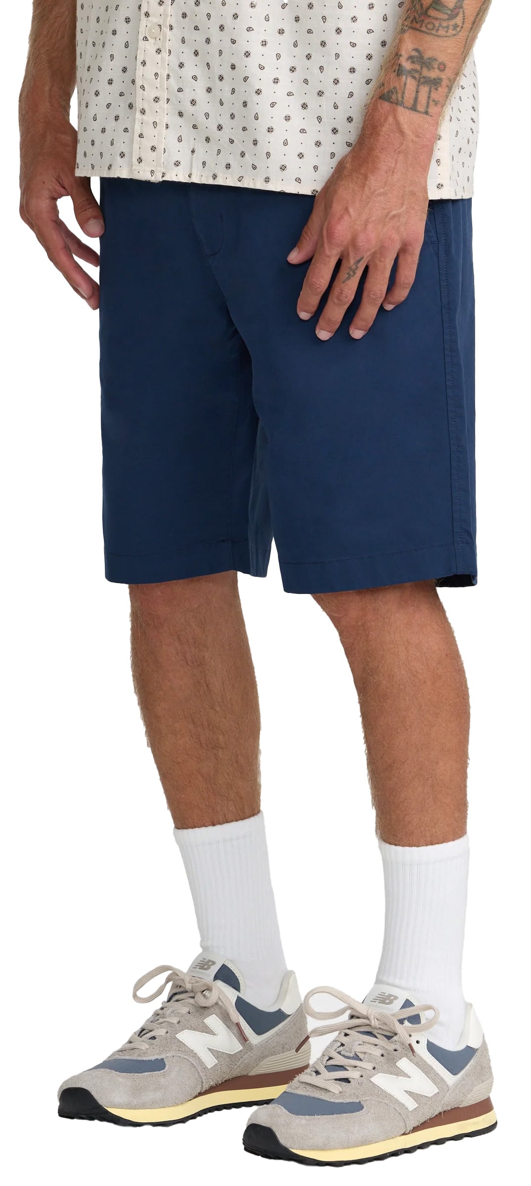 RVCA Men's Weekend Stretch 2 Shorts - 20" Stretch Cotton, Navy Marine – alternate view 1