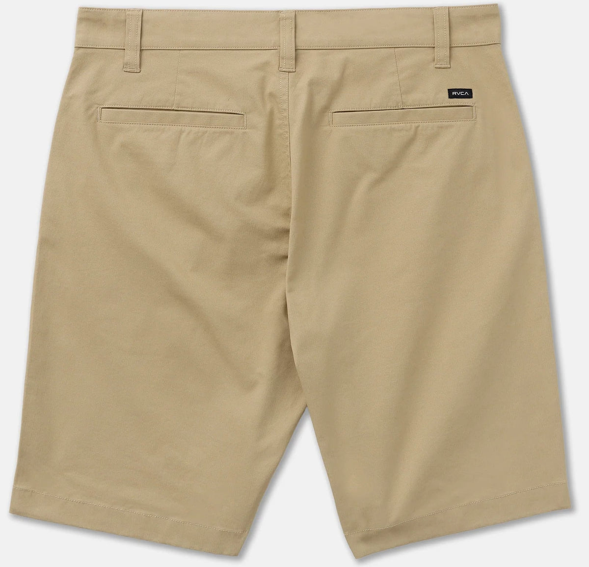 RVCA Men's Weekend Stretch 2 Shorts - 20" Stretch Cotton, Khaki – back view