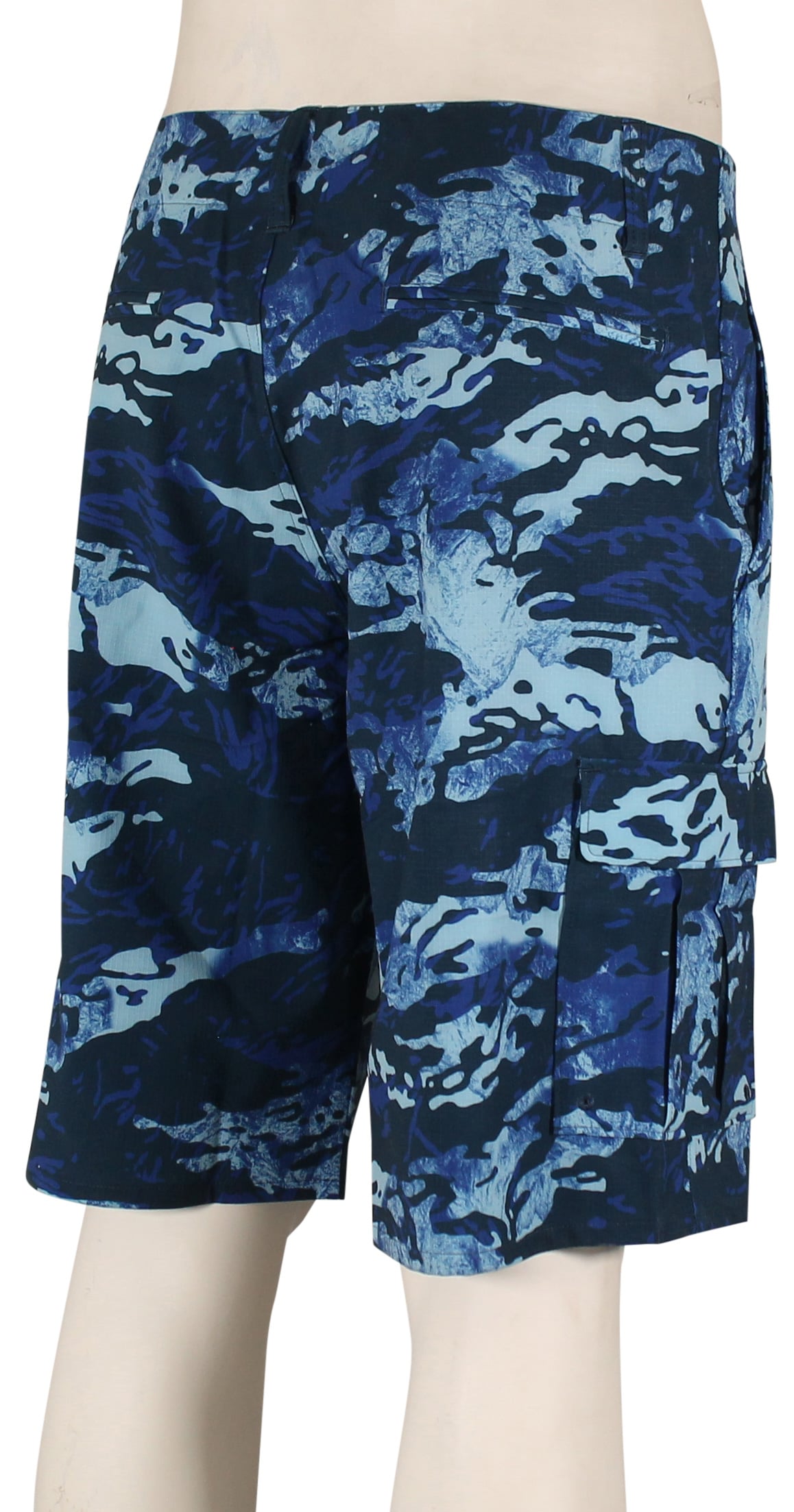 Oakley B1B Hybrid Cargo Shorts - Tiger Mountain Camo Blue – back view