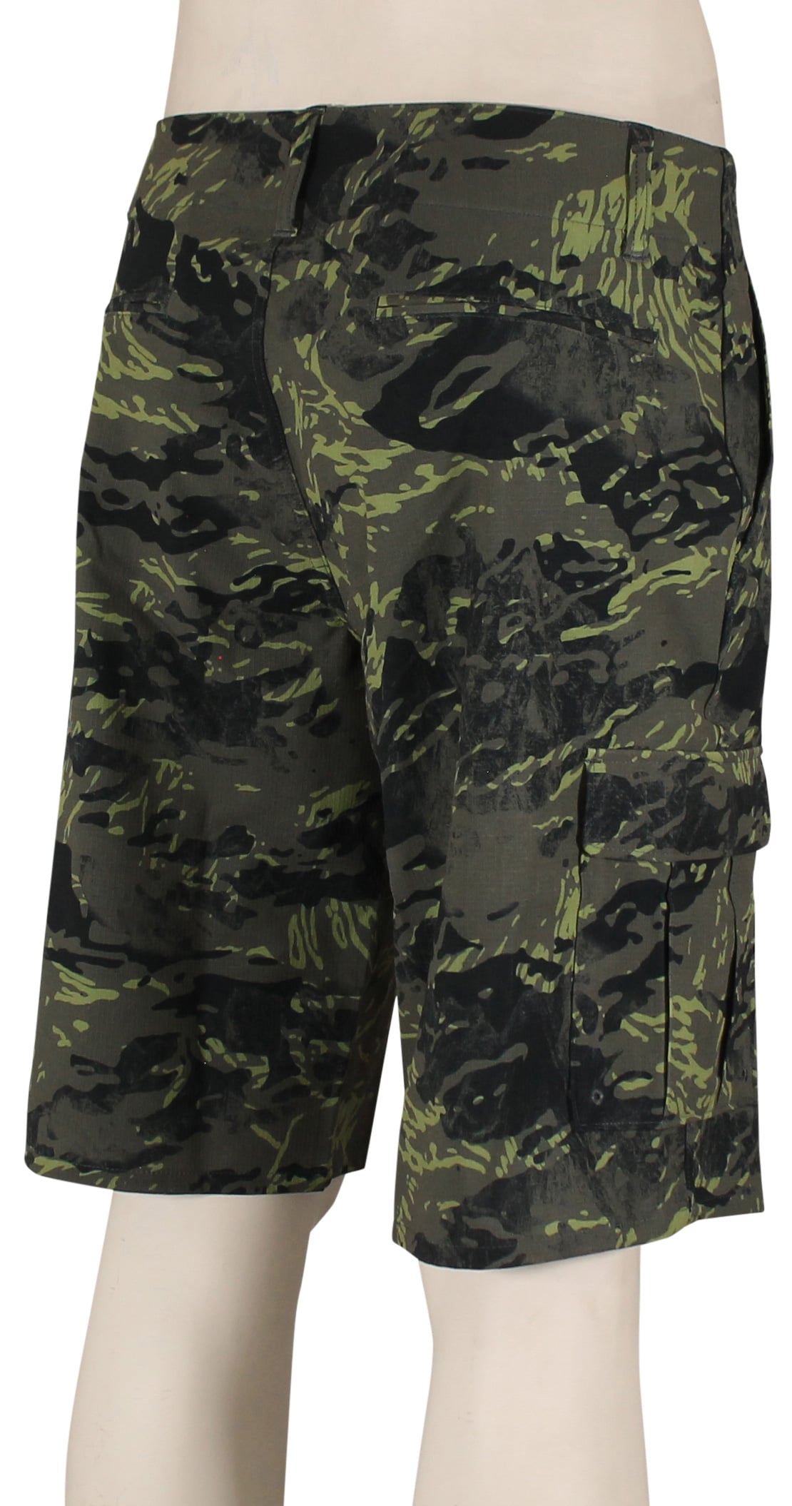 Oakley B1B Hybrid Cargo Shorts - Tiger Mountain Camo Green – back view