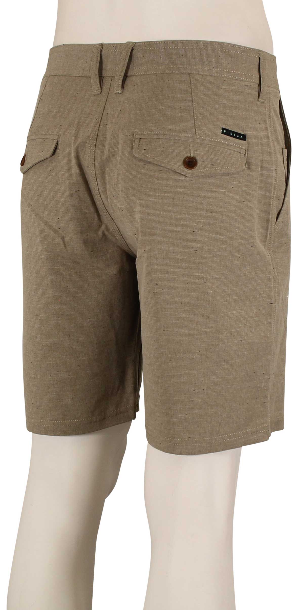 Vissla Canyon 18.5" Hybrid Shorts - Light Khaki 2 – back view