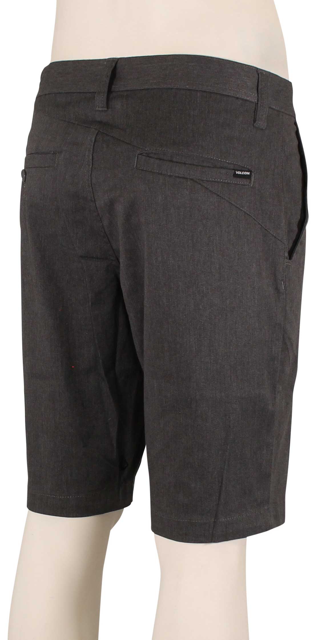 Volcom Frickin Modern Stretch Walk Shorts - Original Charcoal Heather – back view