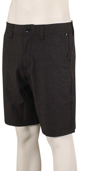 Volcom Frickin Cross Shred Slub Shorts - Black, front view