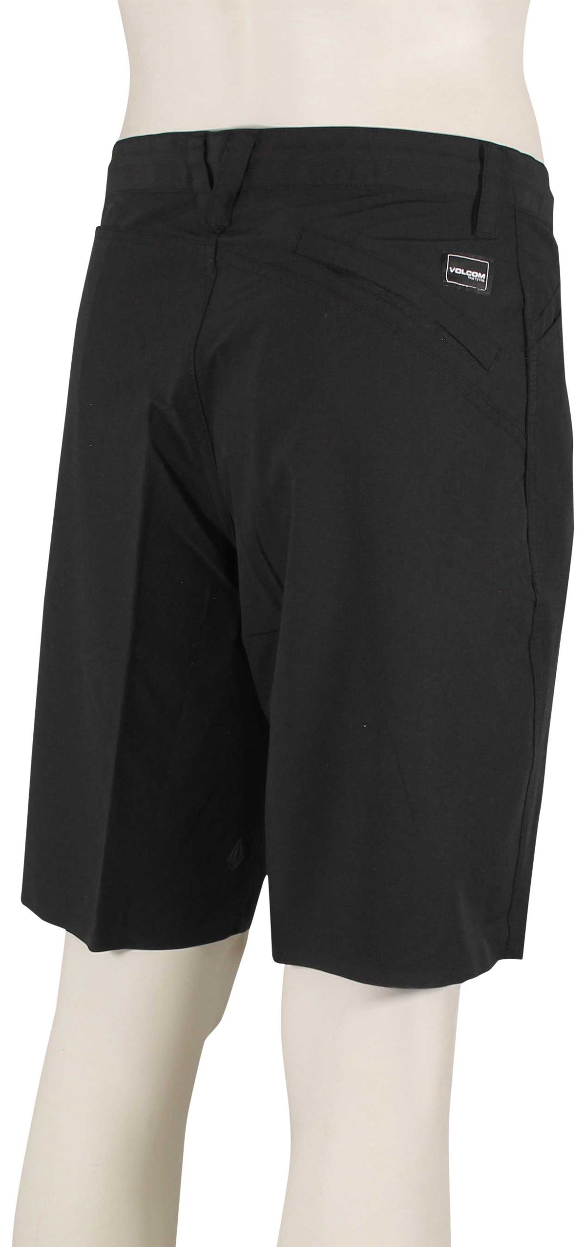 Volcom 91 Trails Hybrid Walk Shorts - Black – back view